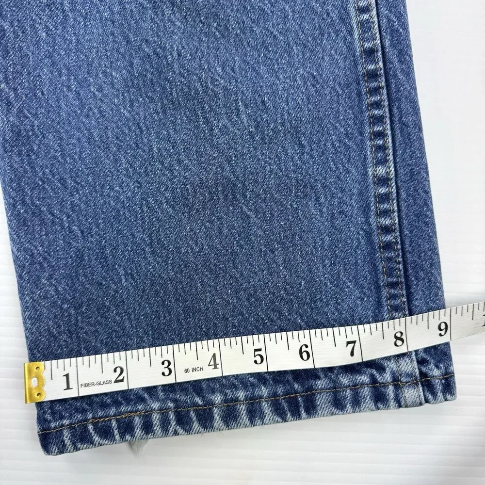 Wrangler Jeans Mens 40x30 Blue Denim Classic Fit Straight Leg 100% Cotton